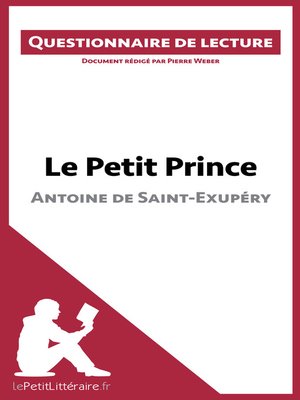 cover image of Le Petit Prince d'Antoine de Saint-Exupéry
